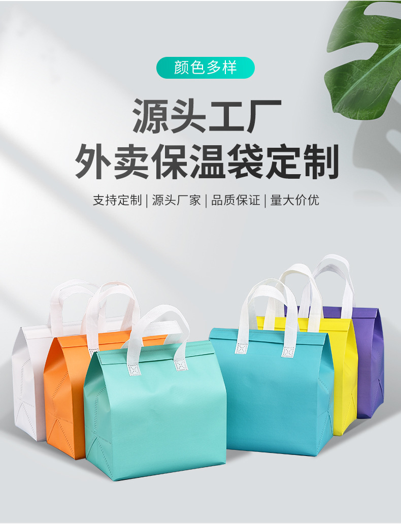 昌都市无纺布保温袋外卖袋